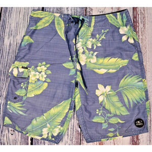 O'Neill Men's 19" Board Shorts Swim Trunks Surfing Tropical Print Size 32